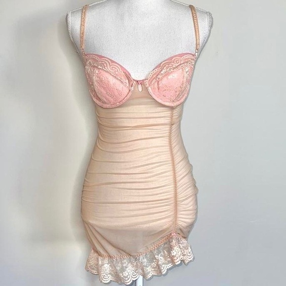 Rare Victoria’s Secret Angels Mesh Slip - Picture 1 of 9